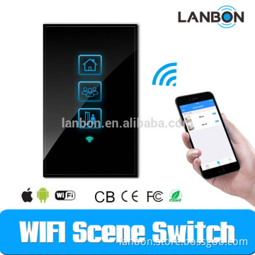 New LANBON smart touch light scene switch control with Andrid and IOS APP